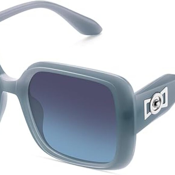 Oversized Square Polarized Sunglasses for Women Retro Luxury Shades - Picture 6 of 6